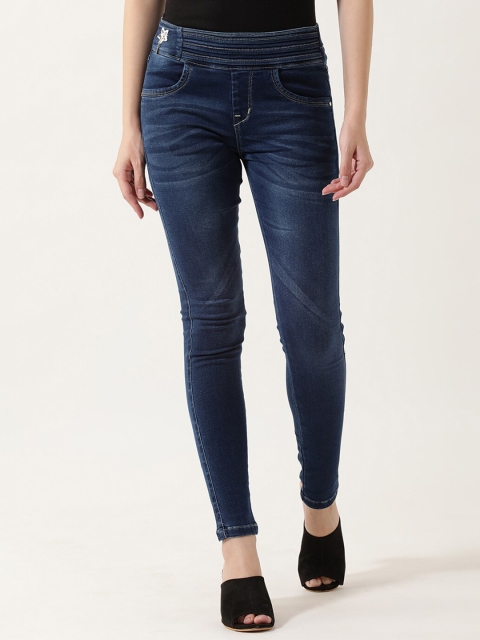 

V2 Value & Variety Women Navy Blue Cotton Denim Jeggings