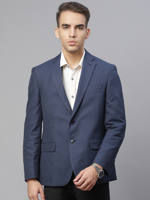 

Marks & Spencer Men Blue Tailored Fit Blazzer