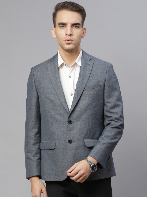 

Marks & Spencer Men Grey Tailored Fit Blazzer