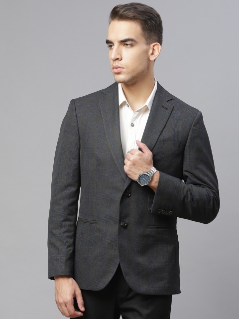 

Marks & Spencer Men Grey Tailored Fit Blazzer