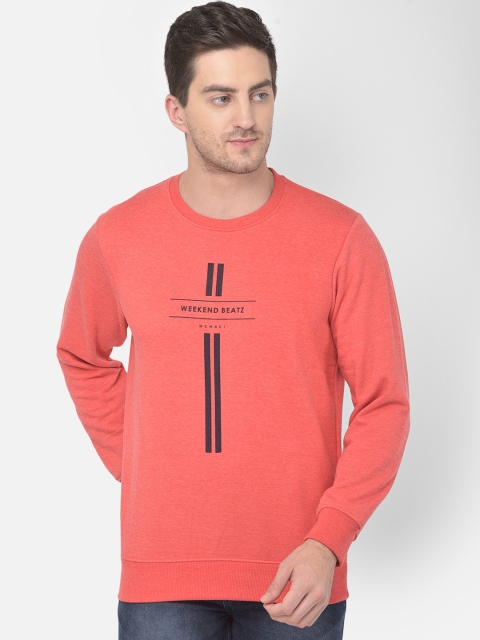 

COBB Men Pink Printed Sweatshirt