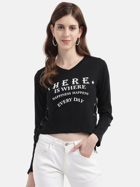 

V2 Value & Variety Black & White Regular Crop Top