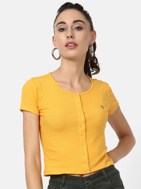 

V2 Value & Variety Mustard Yellow Regular Top