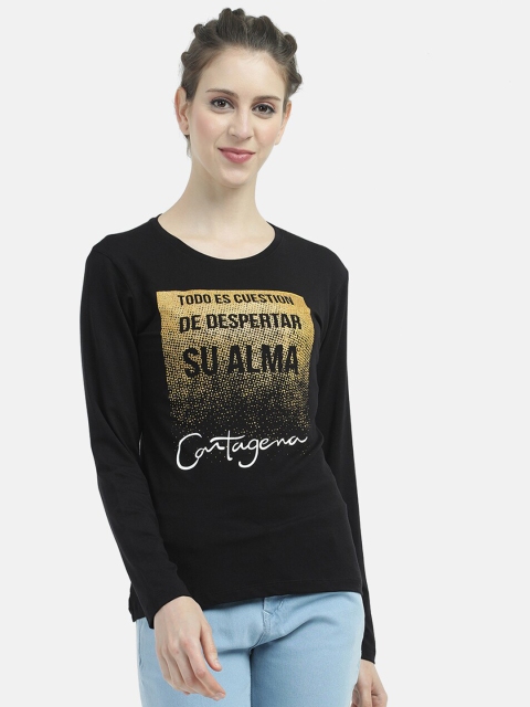

V2 Value & Variety Black & Beige Regular Top
