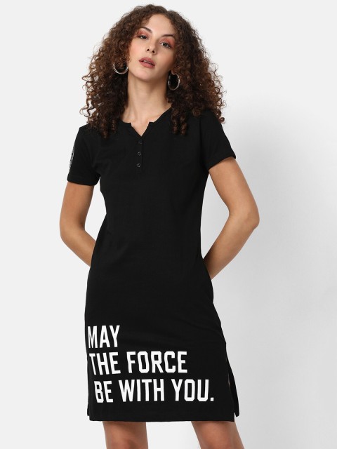 

V2 Value & Variety Black & White Shirt Dress