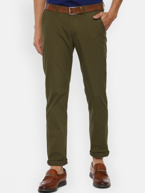 

Van Heusen Sport Men Olive Green Slim Fit Chinos Trousers