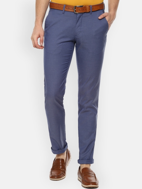 

Louis Philippe Sport Men Blue Slim Fit Trousers