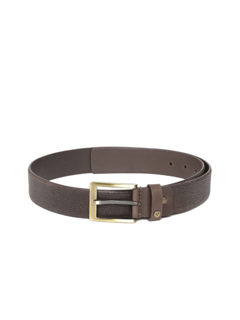 

Allen Solly Men Brown Croc-Textured Leather Belt