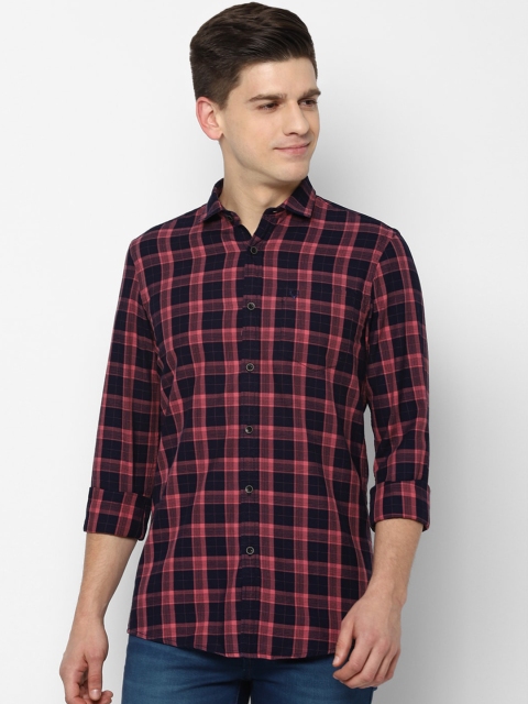 

Allen Solly Sport Men Maroon Tartan Checks Opaque Checked Casual Shirt