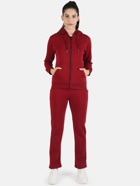 

Monte Carlo Women Maroon Cotton Tracksuit
