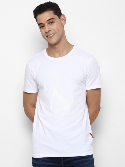 

SIMON CARTER LONDON Men White Slim Fit T-shirt