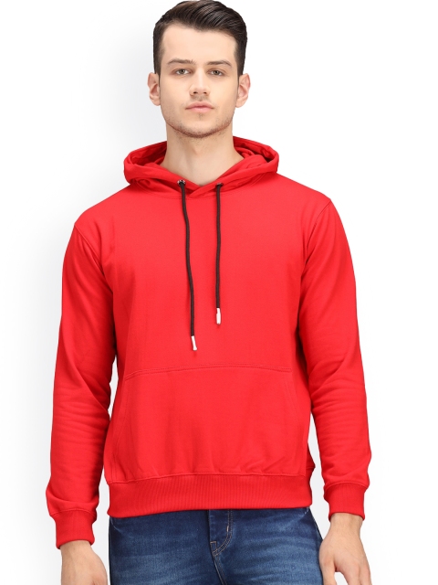 

Ratans Men Red Hooded Sweatshirt