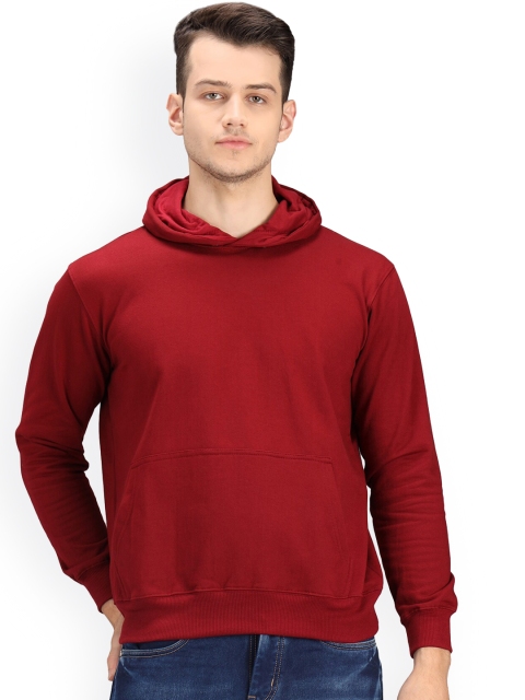 

Ratans Men Maroon Hooded Sweatshirt