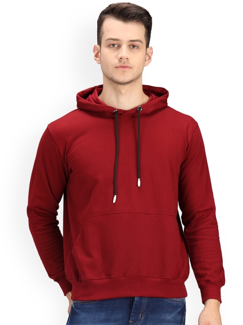 

Ratans Men Maroon Hooded Sweatshirt