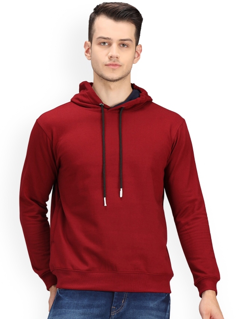 

Ratans Men Maroon Hooded Sweatshirt