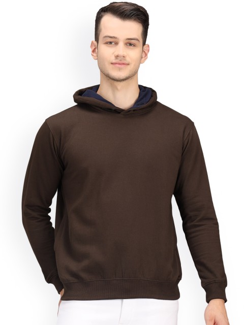

Ratans Men Brown Hooded Sweatshirt