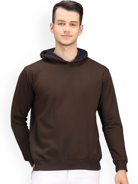 

Ratans Men Brown Hooded Sweatshirt