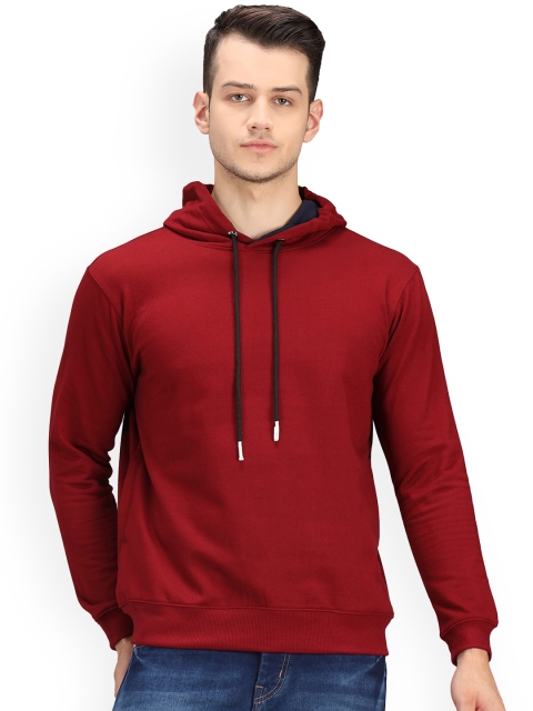 

Ratans Men Maroon Hooded Sweatshirt