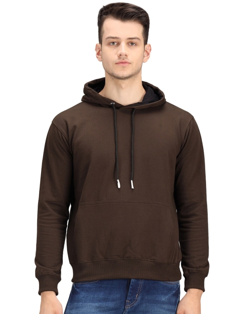 

Ratans Men Brown Hooded Sweatshirt