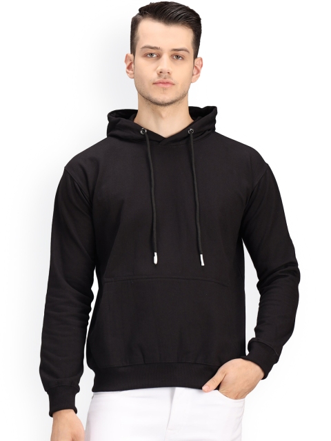 

Ratans Men Black Hooded Sweatshirt