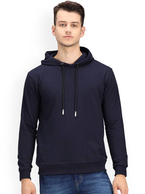 

Ratans Men Blue Hooded Sweatshirt