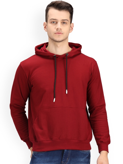 

Ratans Men Maroon Hooded Sweatshirt