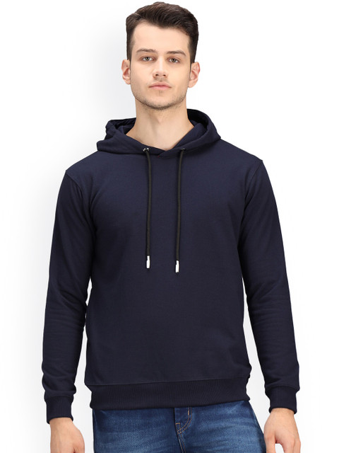 

Ratans Men Blue Hooded Sweatshirt