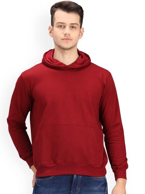 

Ratans Men Maroon Hooded Sweatshirt