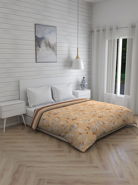 

Boutique Living India Beige & White Floral AC Room 120 GSM Double Bed Comforter