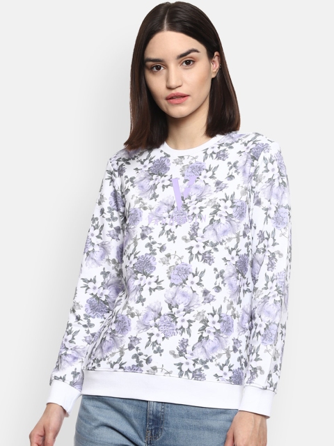 

Van Heusen Woman White Printed Sweatshirt