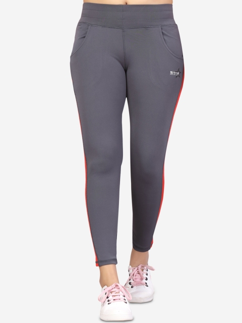 

Aarika Women Grey Solid Rapid-Dry Training Track Pants