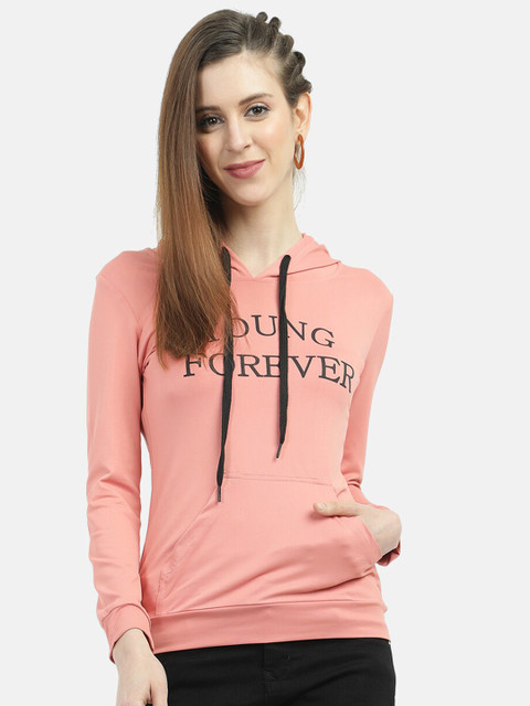 

V2 Value & Variety Peach-Coloured & Black Regular Top