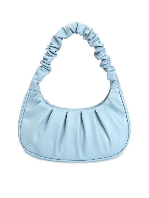 

Ratans Blue PU Swagger Hobo Bag