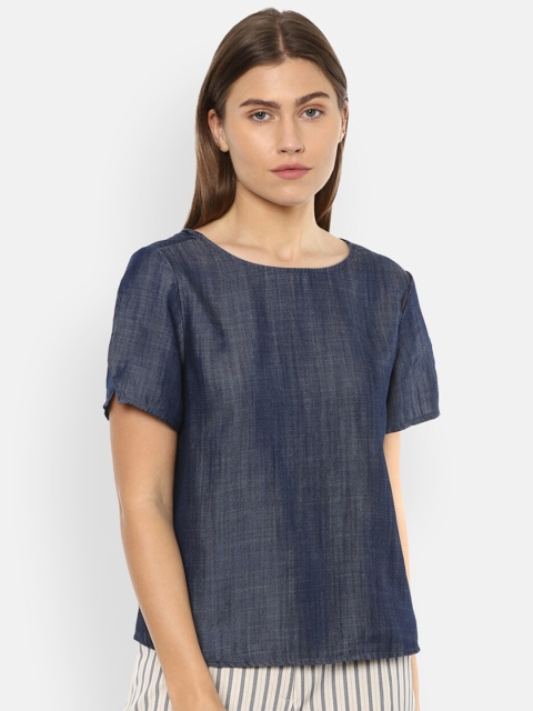 

Van Heusen Woman Navy Blue Regular Top