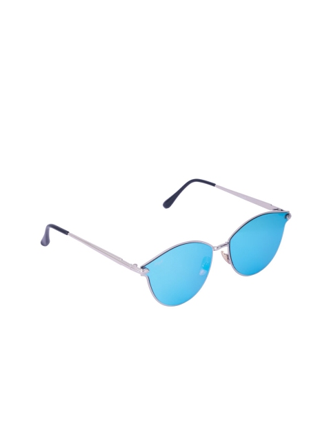 

Floyd Unisex Mirrored Lens & Silver-Toned Butterfly Sunglasses - Z5935_Sil_Dice-Silver