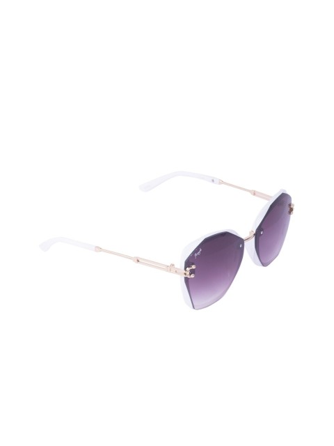 

Floyd Adult Purple Lens & White Oversized Sunglasses with UV Protected Lens 82292_Wht_Gry