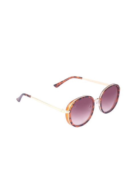 

Floyd Unisex Brown Lens Oval Sunglasses with UV Protected Lens X4807_Burg_Brn
