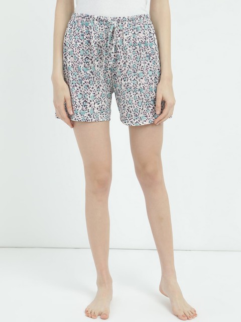 

V2 Value & Variety Women White Floral Printed Regular Shorts