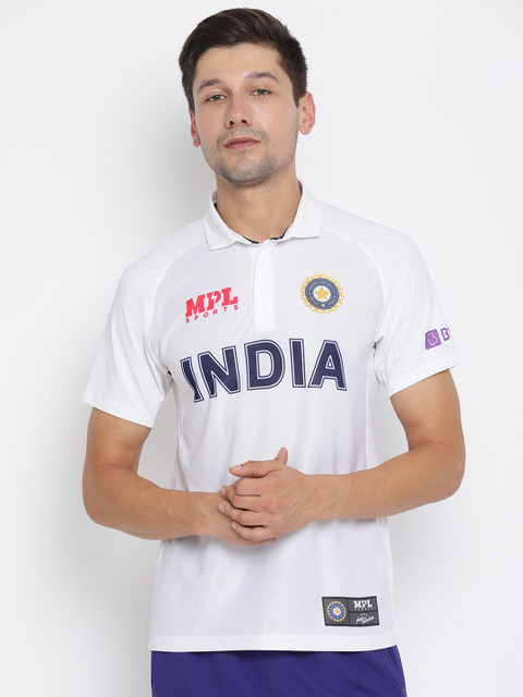

MPL SPORTS Men White Official Team India Player Jersey T-shirt