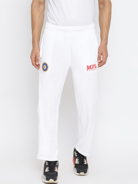 

MPL SPORTS Men White Solid Official Team India Player Test Match Pants
