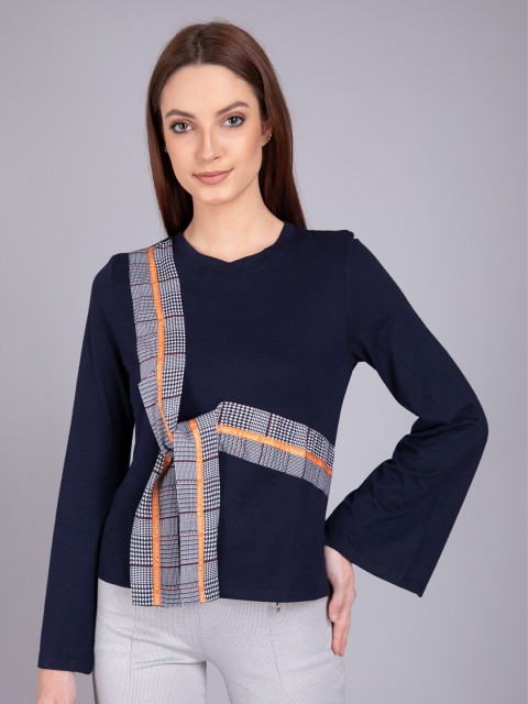 

CAMLA Navy Blue Regular Top