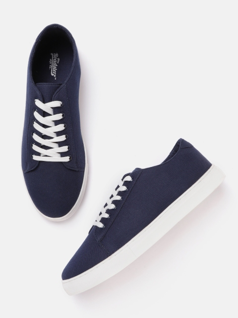 

The Roadster Lifestyle Co Women Navy Blue Solid Sneakers