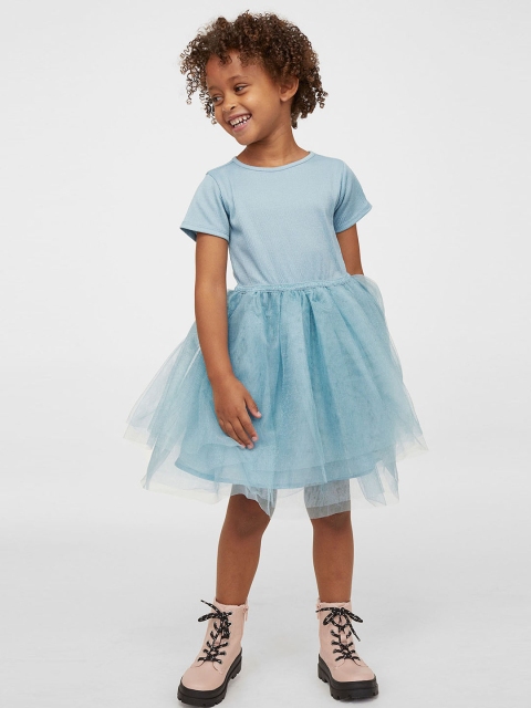 

H&M Girls Blue Tulle-Skirt Dress