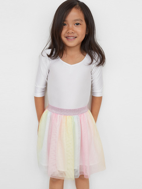 

H&M Girls Multicoloured Glittery Tulle Skirt, Multi
