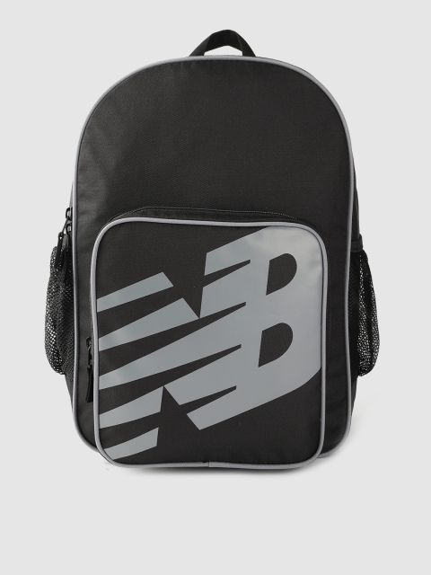 

New Balance Unisex Black & Grey Brand Logo Print 15 Inch Laptop Backpack