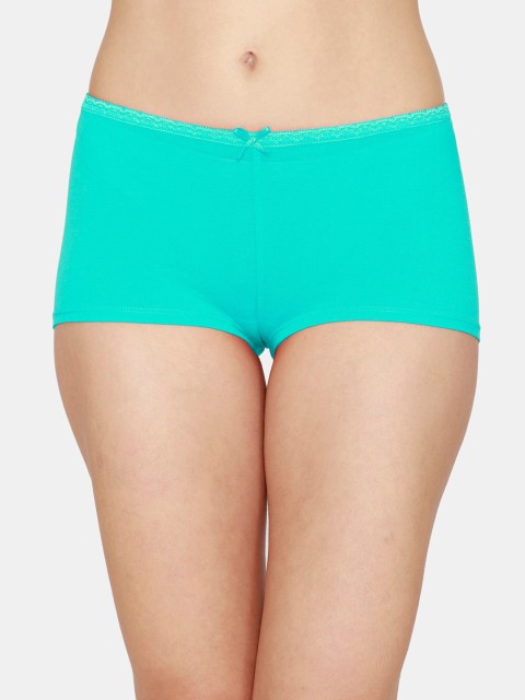 

Zivame Women Blue Solid Cotton Boy Shorts ZI2445FASHEBLUE