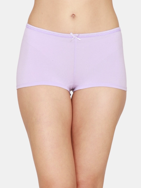 

Zivame Women Purple Solid Boy Shorts ZI2445FASHMPURP