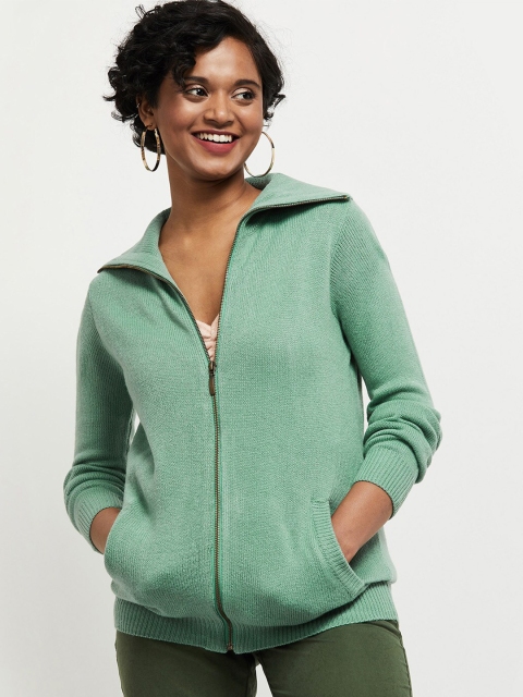 

max Women Green Cardigan