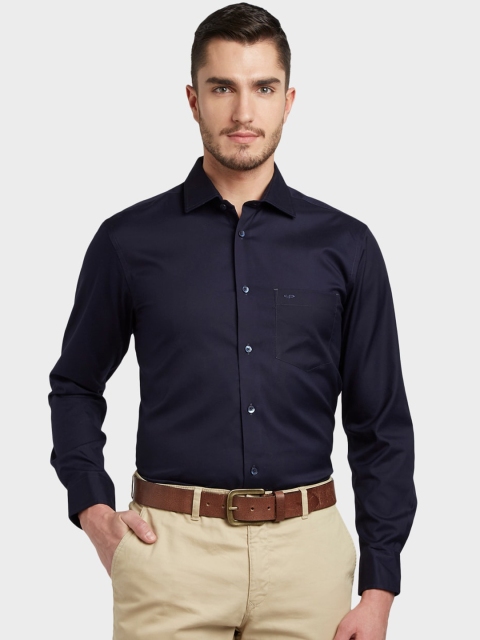 

ColorPlus Men Blue Tailored Fit Opaque Formal Shirt