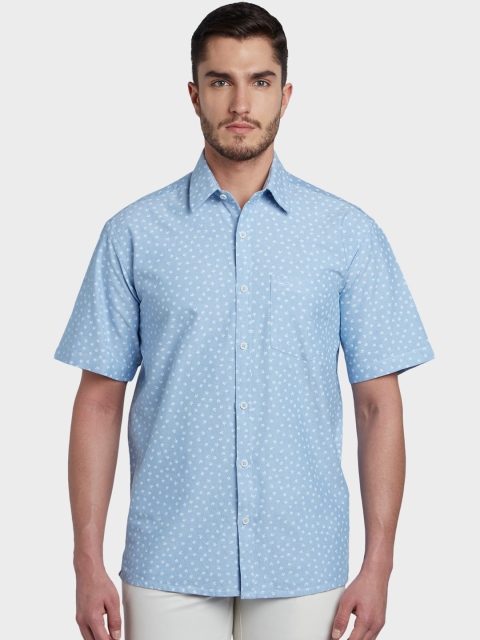 

ColorPlus Men Blue Floral Opaque Printed Casual Shirt